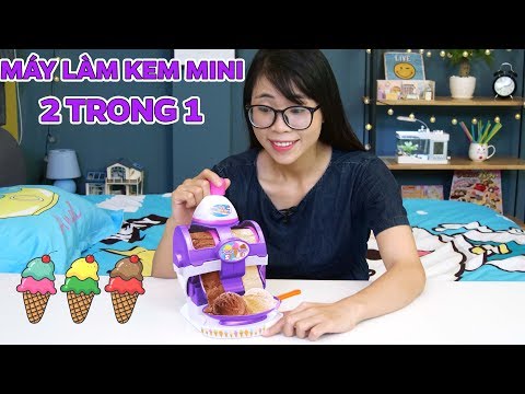 ĐỒ CHƠI MÁY LÀM KEM MINI 2 TRONG 1