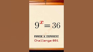 Power & Exponent—Challenge 081 #viralmath #exponentialequations  #mathschallenge #mathsproblems