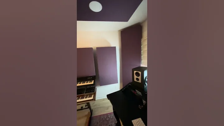 Recording Studio Complete With 9 Of Our 4” & 8” Bass Traps In Dulce Amethyst!