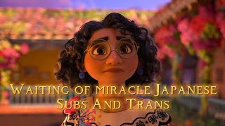 Disney Encanto Waiting Of Miracle Japanese Substrans