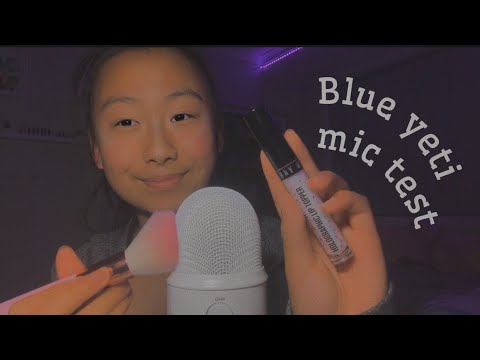 [ASMR] New Mic Test! Basic triggers; Tapping, Brushing - etc