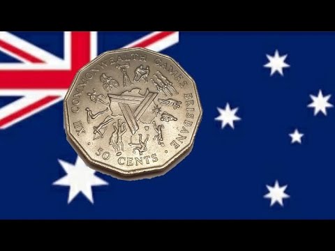 Australia 1982 50 Cents XII Commonwealth Games in Brisbane