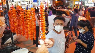 Red Chilli Spring Potato (60 Rs/$0.81)| Bangalore Street Food