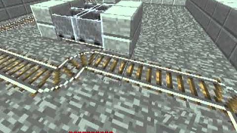 How to Build a Simple Minecart Station with C-Boosters [Tutorial]