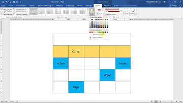 Comment remplir une case de couleur sur Word ?