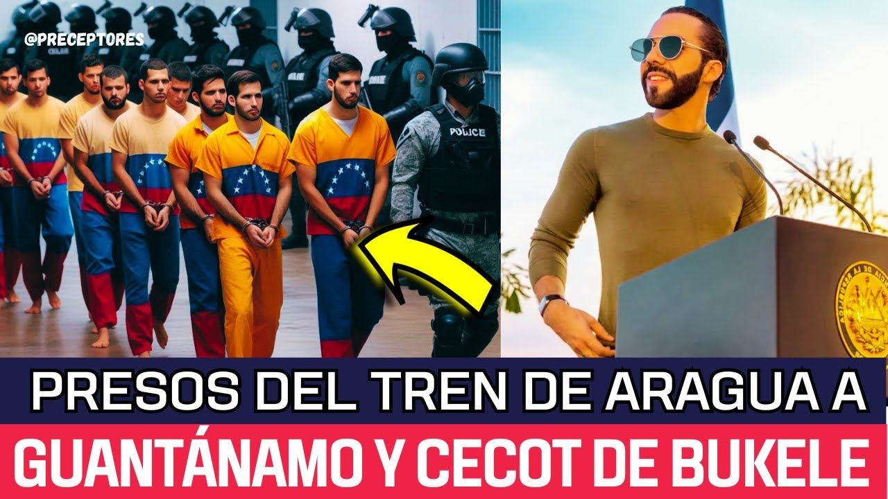 EE.UU deporta pandilleros del Tren de Aragua a la mega cárcel de Bukele ...