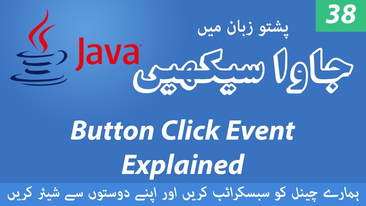 38 - Button Click Event Explained - Learn Java programming language in ...