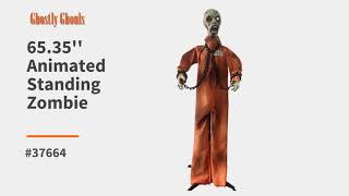 65.35" Animated Standing Zombie