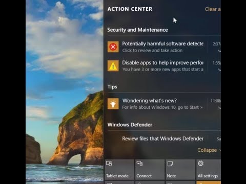 Windows 10: How To Enable Or Disable Action Center By Regedit