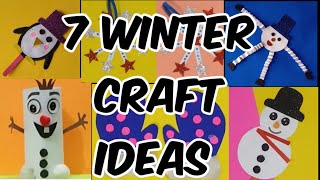 7 Winter Craft Ideas | Winter Paper Craft |  Winter Season Activity For Kids| Easy Paper Craft |