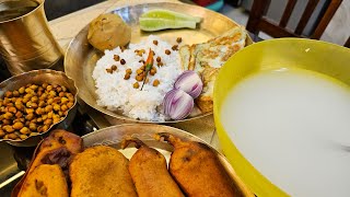 এই গরমে পান্তাই একমাত্র শান্তি 🍚🔥🌶🧅 বাগান বাড়ির সব পিলার complete 🏡