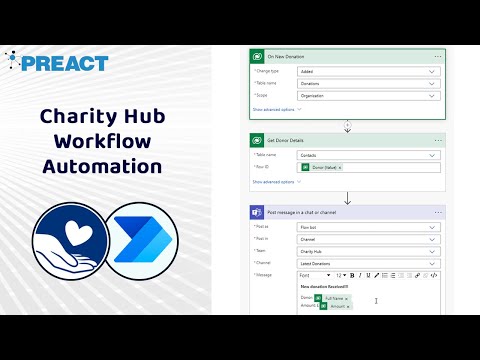 Charity Hub CRM Workflow Automation with Power Automate