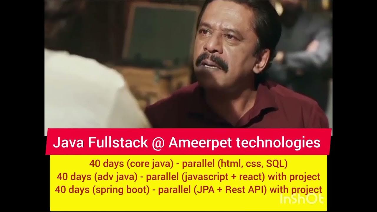 Java full stack road map in Ameerpet Technologies - YouTube