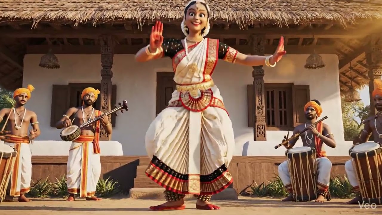 Bharathanatiyam dance. AI.. 