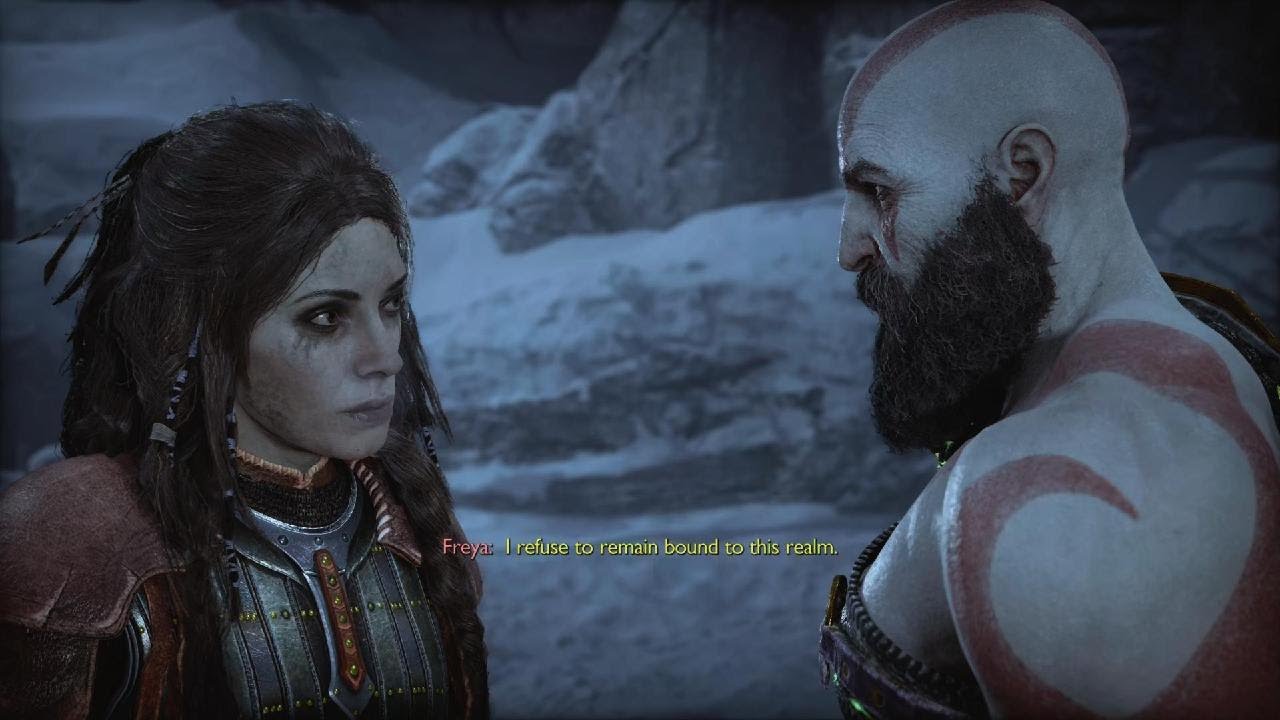 Kratos vs Freya Reunion In God Of War Ragnarök 4K ultra HD 60fps - YouTube