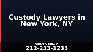 Custody Lawyers in New York, NY