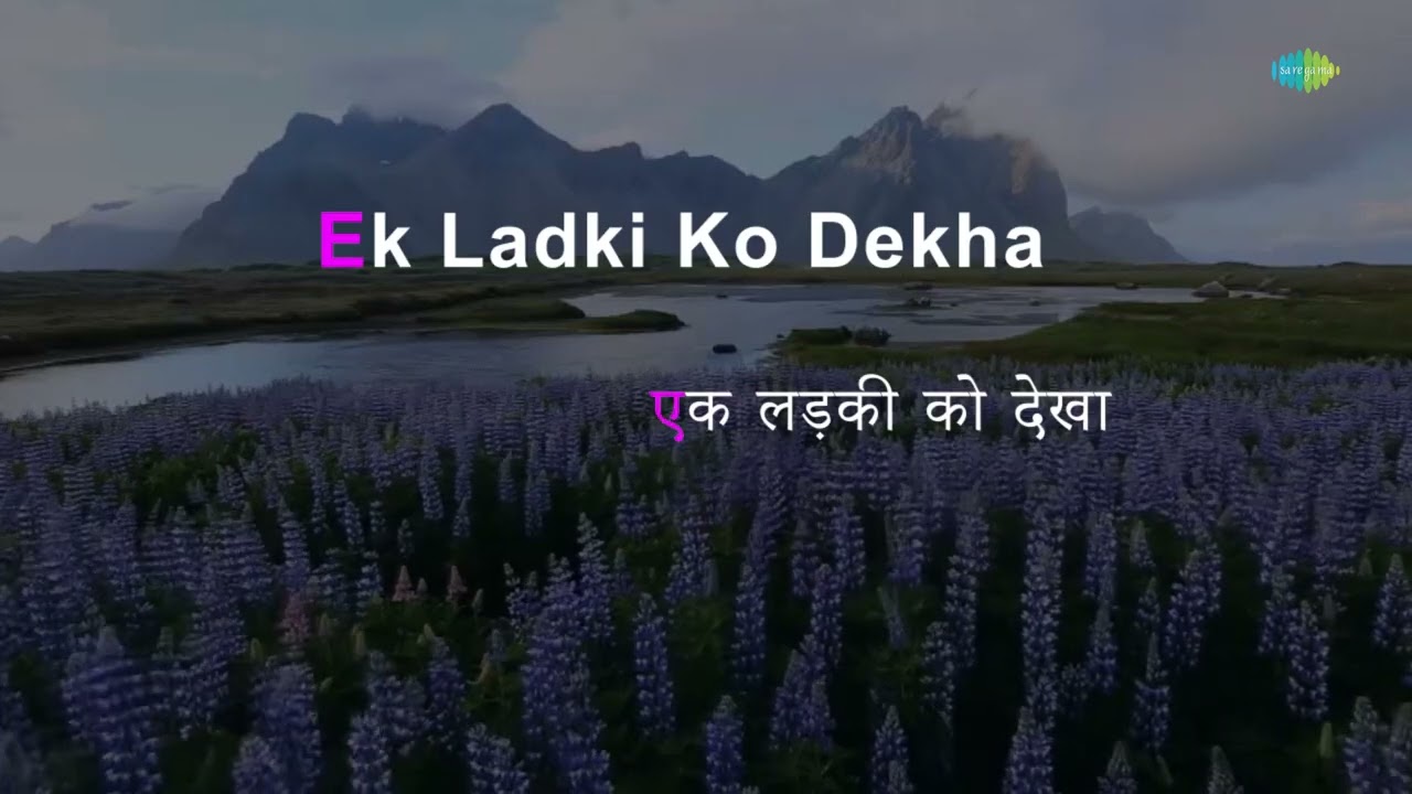 Ek Ladki Ko Dekha | Kumar Sanu | Karaoke Song with Lyrics