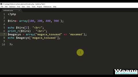 025 associative arrays in php  af somali
