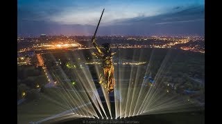 Laser show in Stalingrad (Motherland)