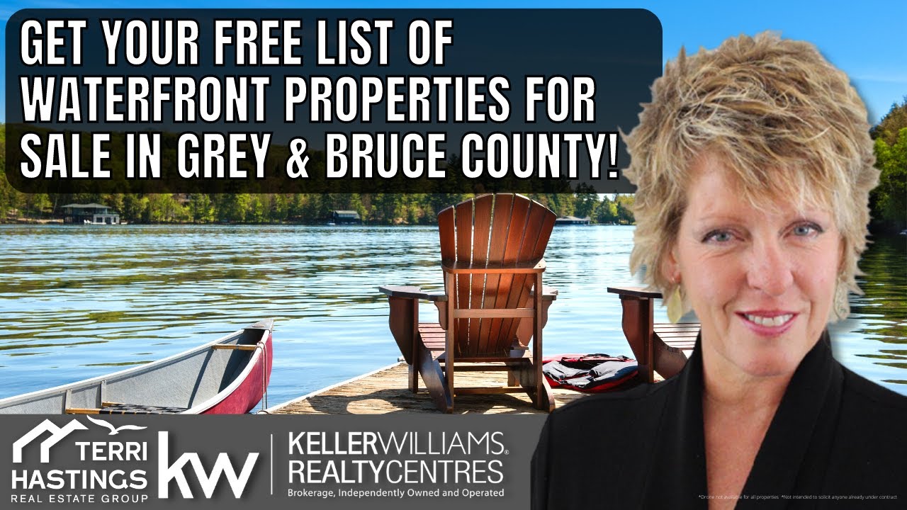 FREE LIST OF ALL WATERFRONT PROPERTIES FOR SALE IN GREY AND BRUCE COUNTY UNDER 700K‼