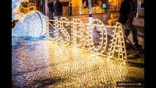 Lizbona i Boże Narodzenie 2017 - iluminacje świąteczne w mieście