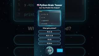 🧠 Python Brain Teaser #6 | Can You Guess the Output 🐍 | 90% Get This Wrong! #Shorts