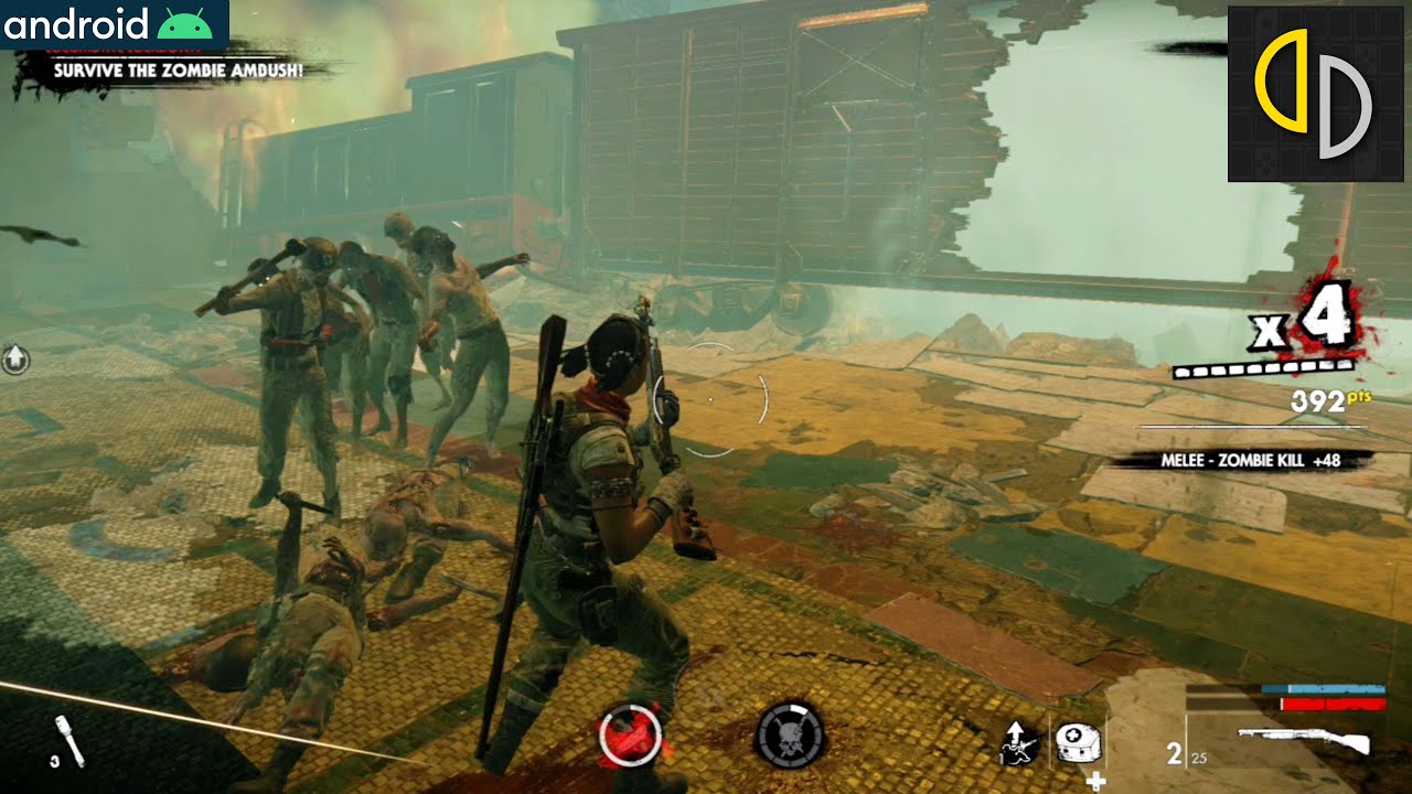 Yuzu Nintendo Switch Emulator Android - Zombie Army 4: Dead War / SD 8 Gen 2 / Turnip (Yuzu EA)