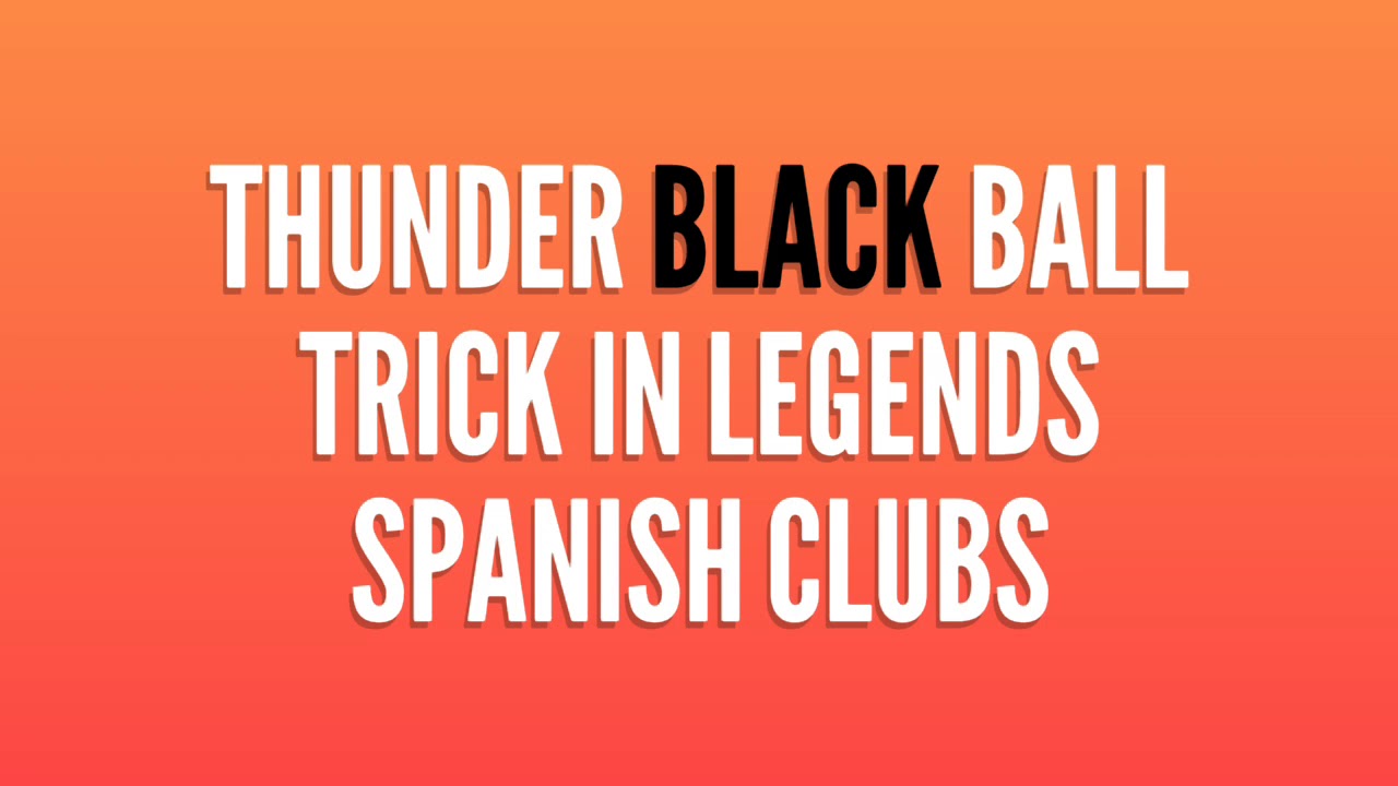 Thunder black ball trick in pes 2019