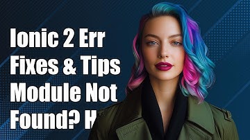 Ionic 2 Error: Cannot Find Module 