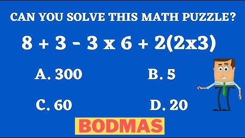 Math Puzzle using BODMAS | PEMDAS | Order Of Operations | Maths | Amaze Tutors