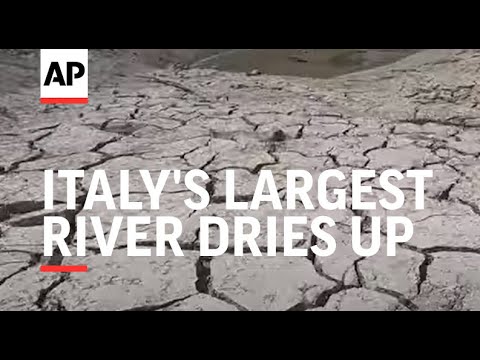 Italy's largest river dries up after 110 days of no rain