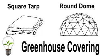 Round Dome Greenhouse covered with a Square Polly Sheet (part 4)