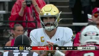 Notre Dame OL/Offense vs NC State Defense (2023)