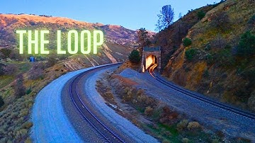 14,000 TON GRAIN TRAIN around The FAMOUS TEHACHAPI LOOP + The Abandoned BROOME Ranch!