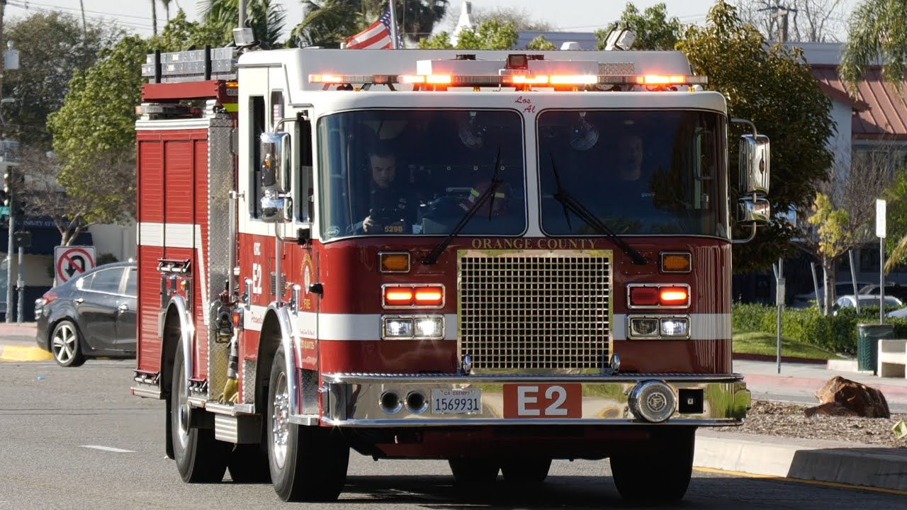 OCFA Engine 2 Responding x2