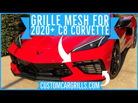How to Install Grille Mesh on a 2020+ C8 Chevy Corvette by customcargrills.com