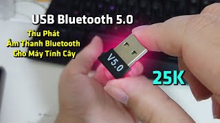 Mua Bộ Chuyển Đổi USB Bluetooth 5.0 Không Dây Dongle Thu Phát Âm Thanh Bluetooth Cho Máy Tính Cây
