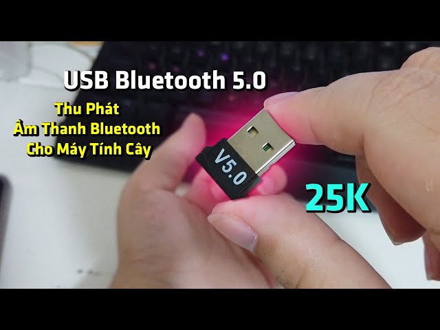 Mua Bộ Chuyển Đổi USB Bluetooth 5.0 Không Dây Dongle Thu Phát Âm Thanh Bluetooth Cho Máy Tính Cây