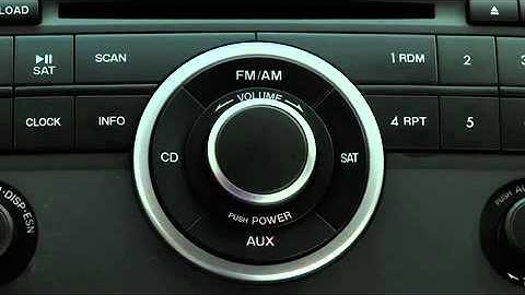 2011 - 2007 Mazda CX-9 Audio Control Tutorial