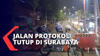 Upaya Cegah Corona, Beberapa Jalan Protokol Dibatasi di Surabaya