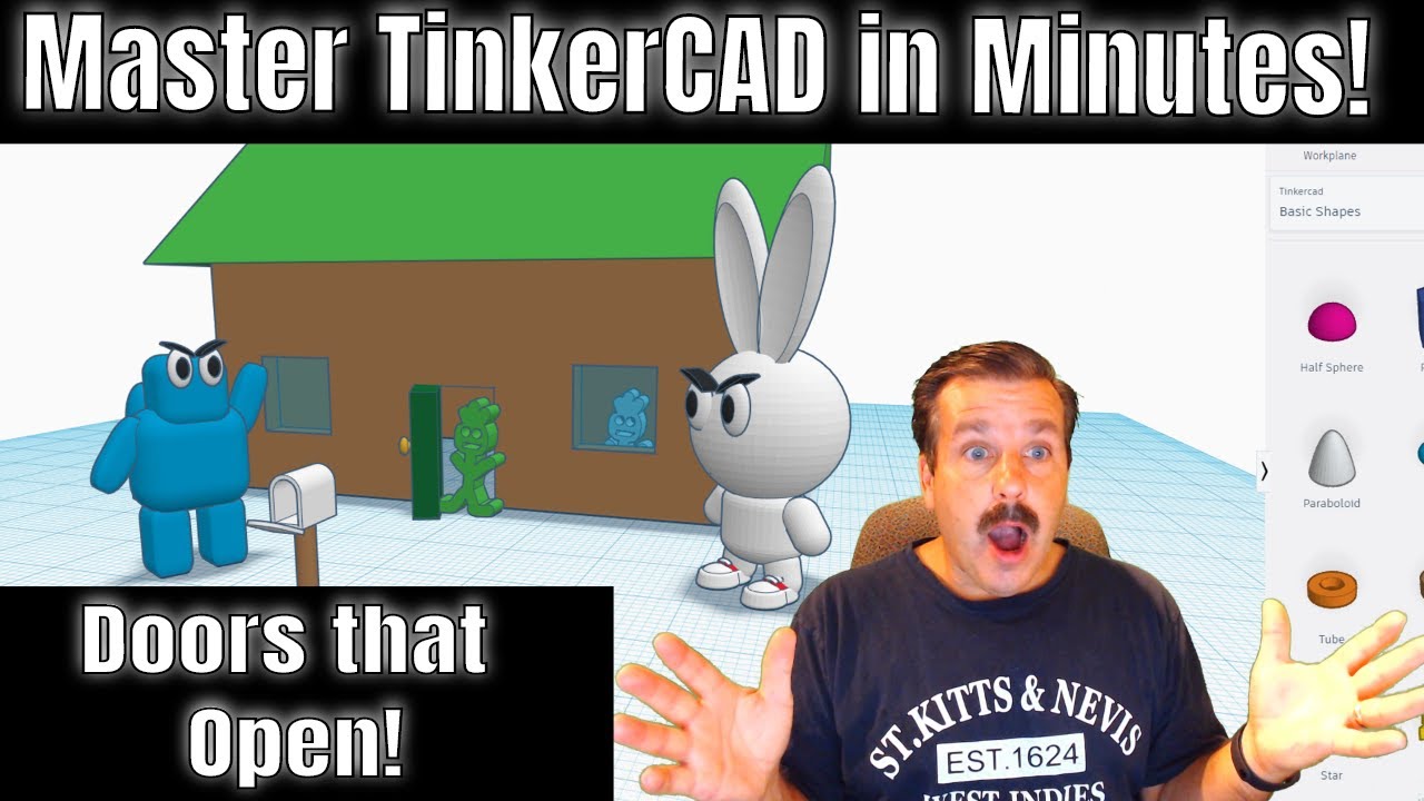 Create Doors that Open in Tinkercad Master Tinkercad in Minutes YouTube