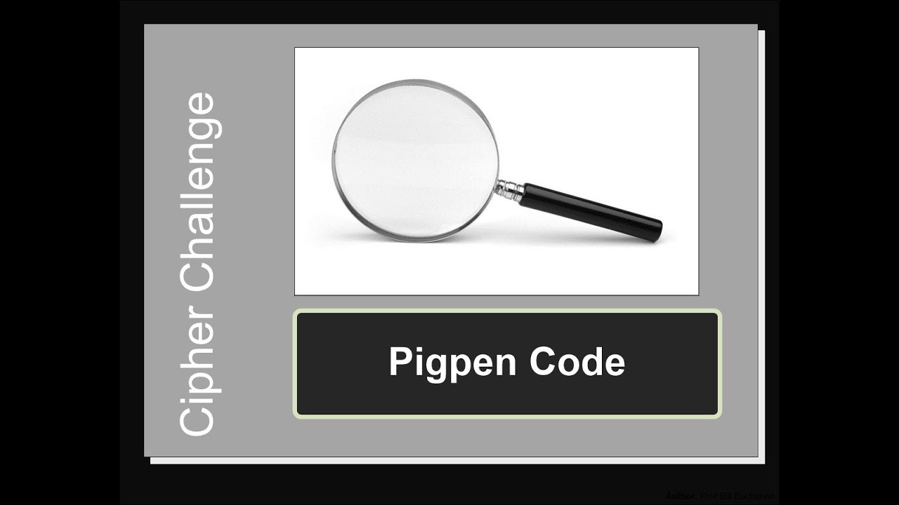 Cipher Challenge: Pigpen - YouTube