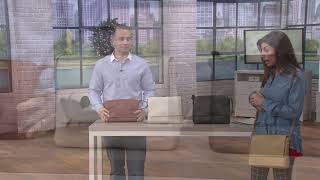 American Leather Co. Glove Leather Messenger Crossbody on QVC screenshot 2