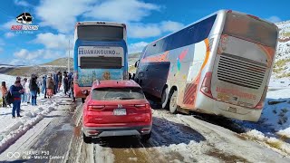 Bus Cuneteado En La Nevada de Ayacucho, Vía Libertadores (Ruteros. Pt 1)