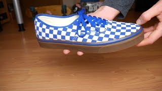 vans authentic checkerboard gum