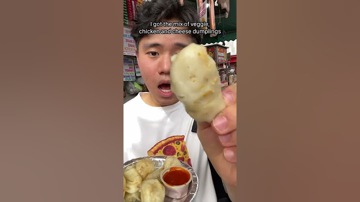Trying momos for the first time