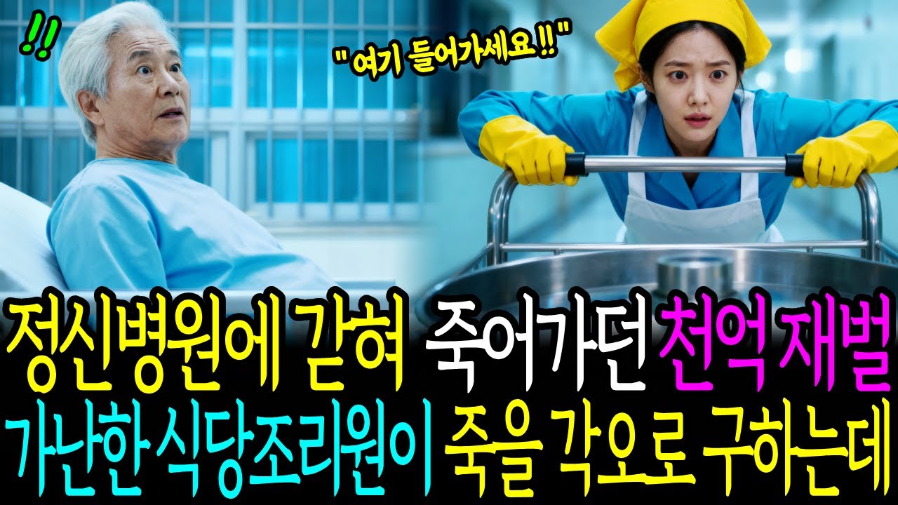 정신병원에 갇혀 죽어가던 천억 재벌회장을 가난한 식당 조리원이 죽을 각오로 구해주는데..