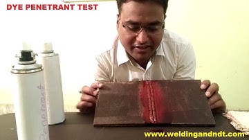 [Hindi] Dye Penetrant Test (DPT, LPI, LPT, PT) Theory & Practical