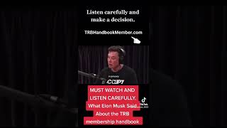 Elon Musk Say About TRB Handbook trbhandbook elonmusk trump trbmembershiphandbook trbsystem