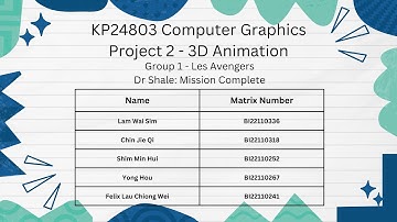 KP24803 Computer Graphics Project 2 - 3D Animation